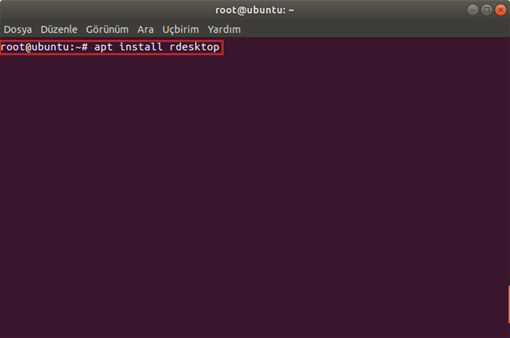 1 apt install rdesktop
